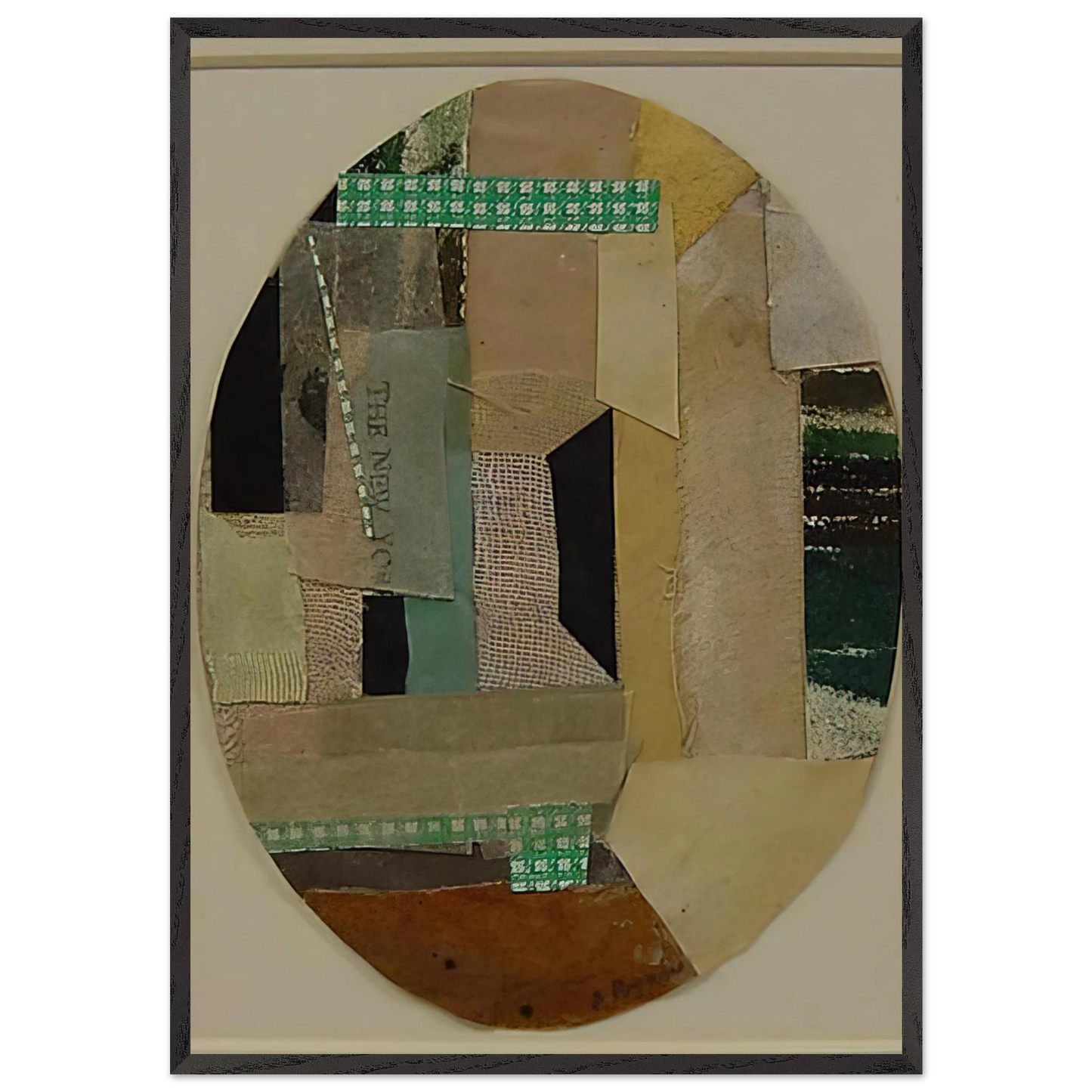 Number 22 - 1950 - Anne Ryan 70x100 cm / 28x40 inches Framed Art Print – Black Wooden Frame