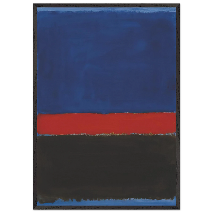 Untitled - 1959 N1 - Mark Rothko 70x100 cm / 28x40 inches Framed Art Print – Black Wooden Frame