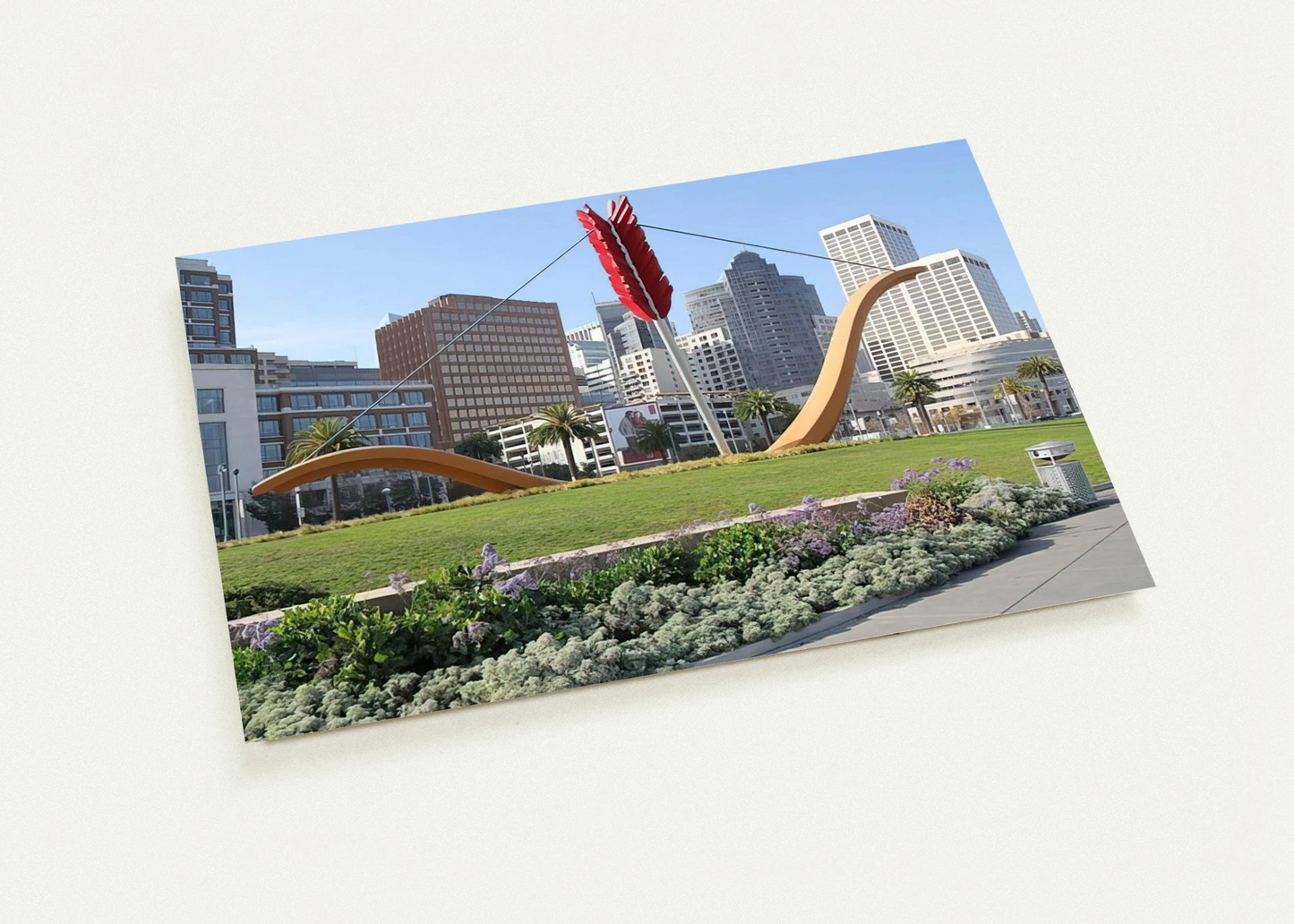 CUPID S SPAN COLLABORATION WITH VAN BRUGGEN 2002 By Claes Oldenburg Pack of 10 Post Cards | Claes Oldenburg Post Cards | A6 (10.5 x 14.8 cm) - 4.1 x 5.8 inches