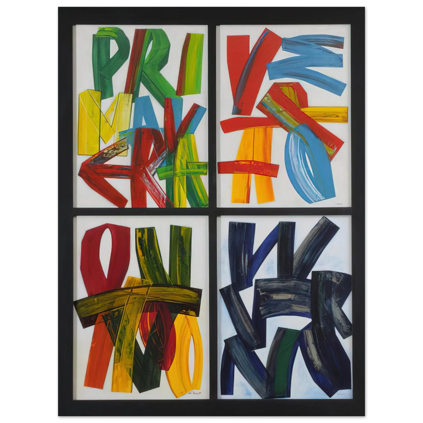 Joao Vieira - Four Seasons - 1989 Fine Art Poster - Default Title