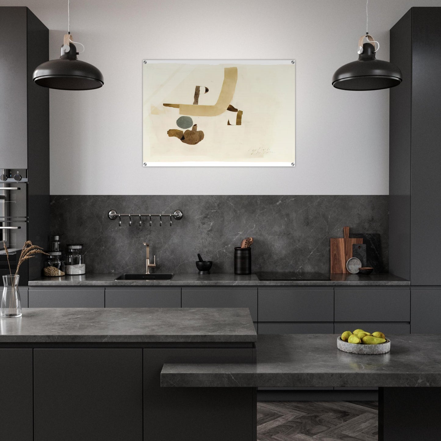 29.5.64 - 1964 - Julius Bissier Acrylic Print - 70x100 cm / 28x40″ inches