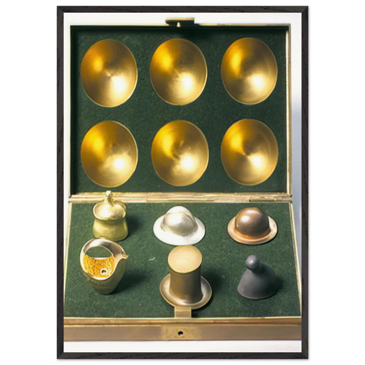 Hat Ring - 1971 - Dieter Roth 70x100 cm / 28x40 inches Framed Art Print – Black Wooden Frame
