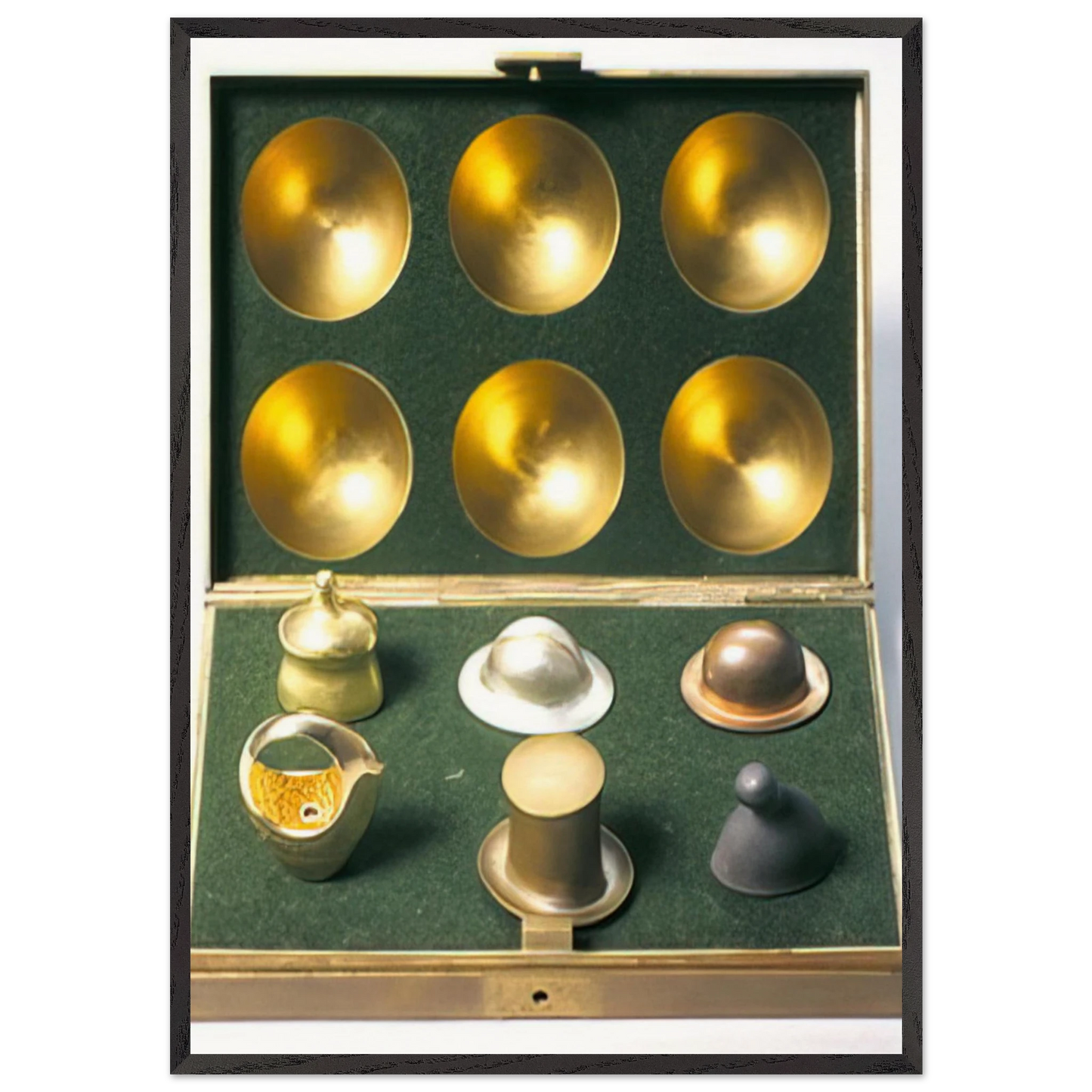 Hat Ring - 1971 - Dieter Roth 70x100 cm / 28x40 inches Framed Art Print – Black Wooden Frame