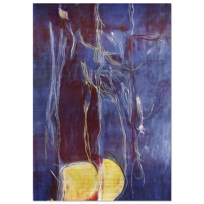 All About Blue - 1994 - Helen Frankenthaler Brushed Aluminum Print - 70x100 cm / 28x40 inches | Helen Frankenthaler Aluminum Print | Helen Frankenthaler Prints