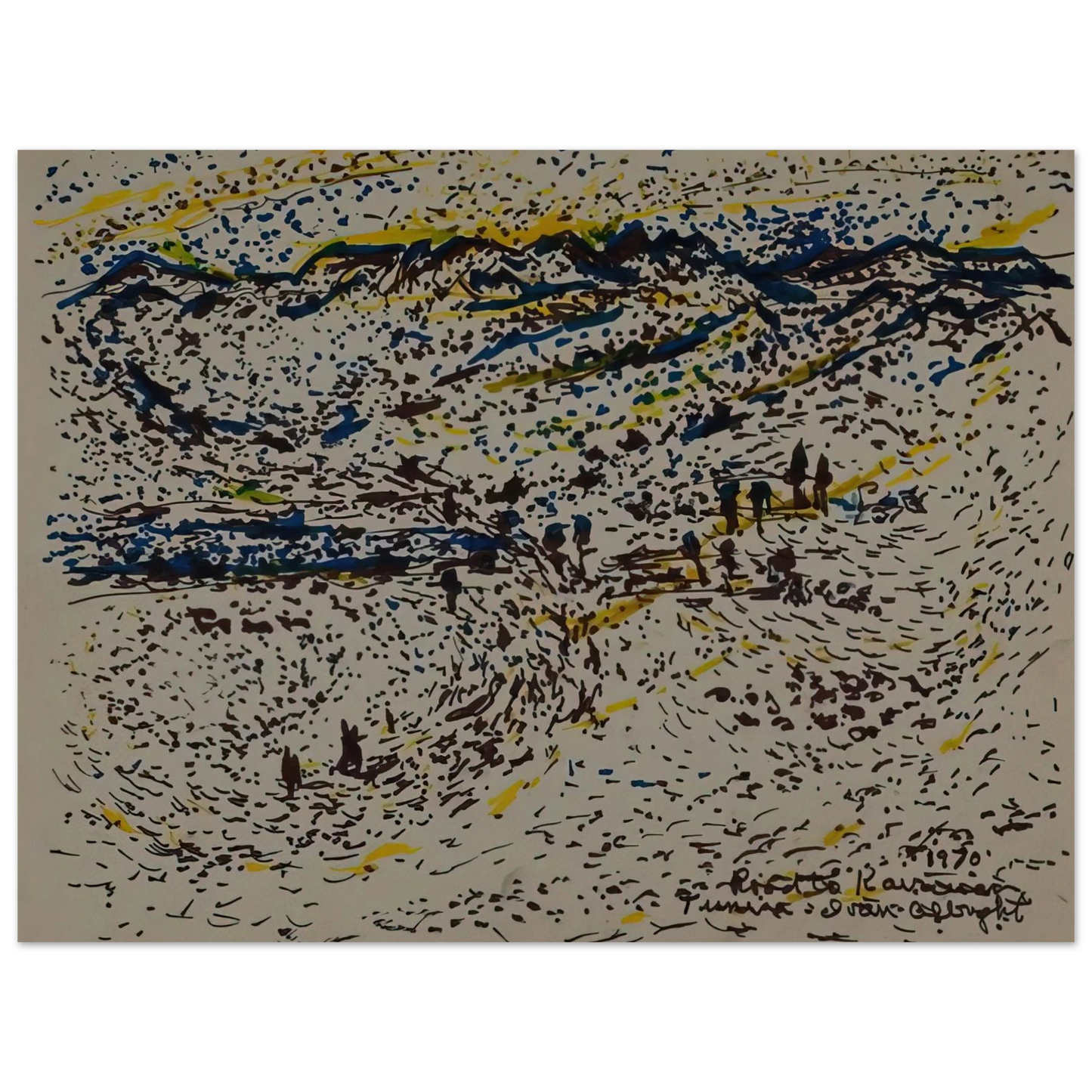 Ivan Albright - ROAD TO KAIROUAN TUNISIA 1970 Fine Art Poster - Default Title