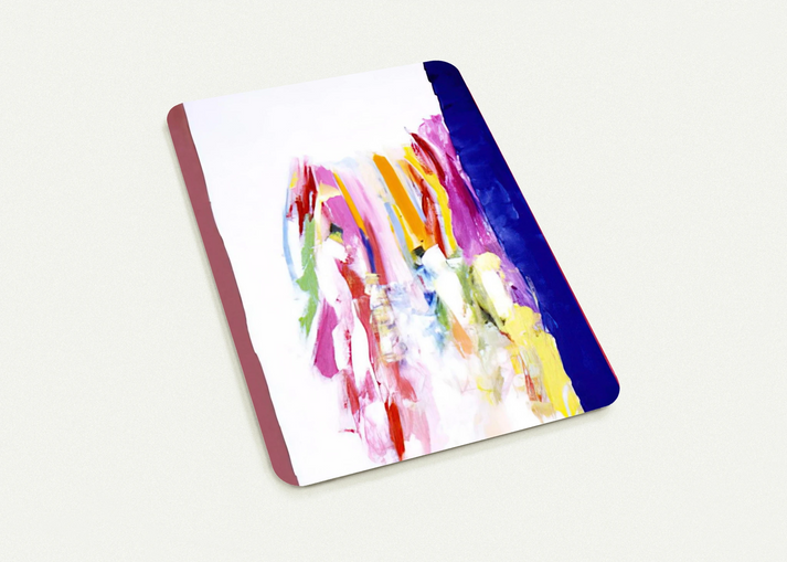 Jubilant Blue - 1972 By Ronnie Landfield Pack of 10 Post Cards | Ronnie Landfield Post Cards | A6 (10.5 x 14.8 cm) - 4.1 x 5.8 inches