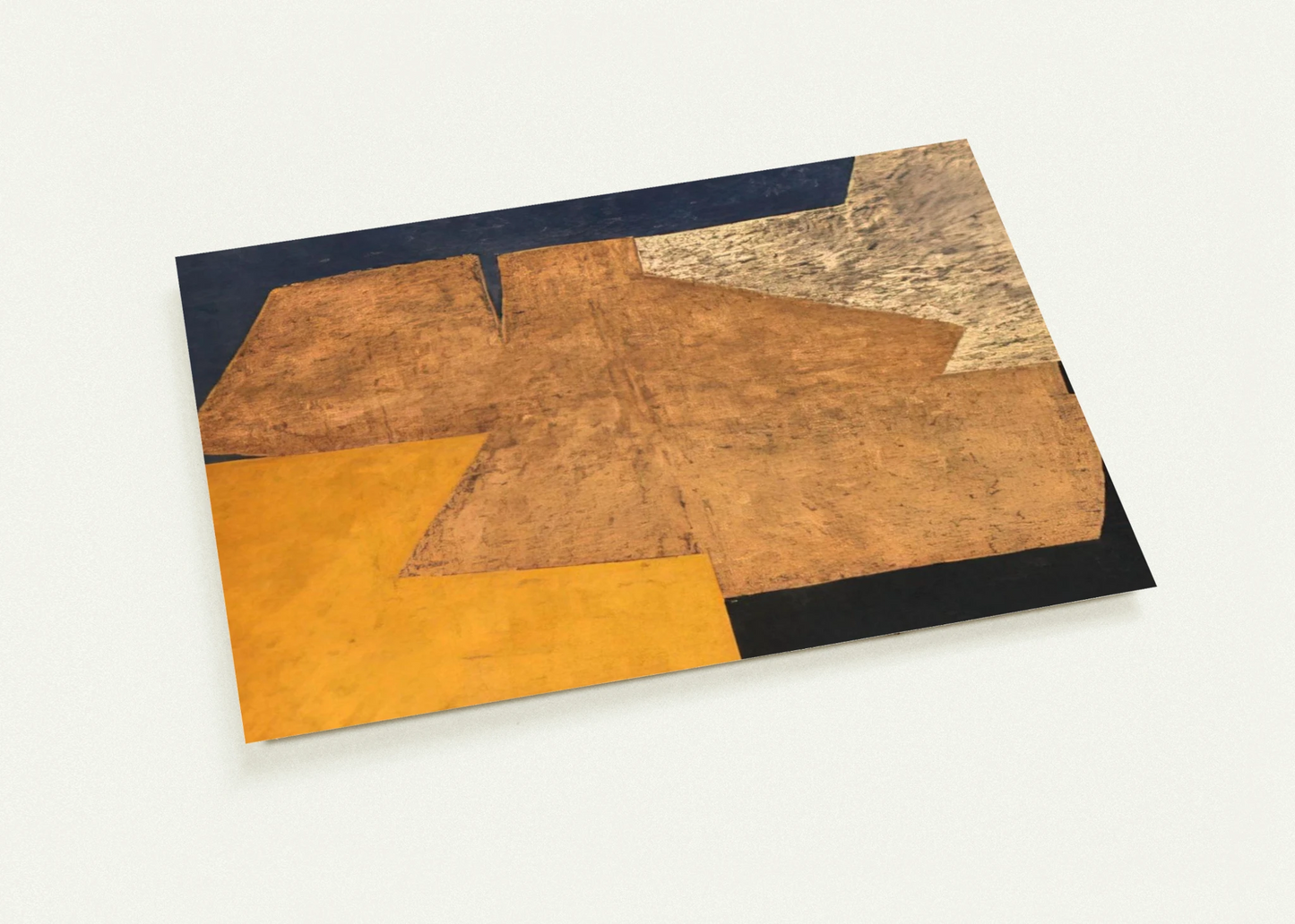 Composition jaune, mauve, bleu et noir La table d'or - 1952 By Serge Poliakoff Pack of 10 Post Cards | Serge Poliakoff Post Cards | A6 (10.5 x 14.8 cm) - 4.1 x 5.8 inches