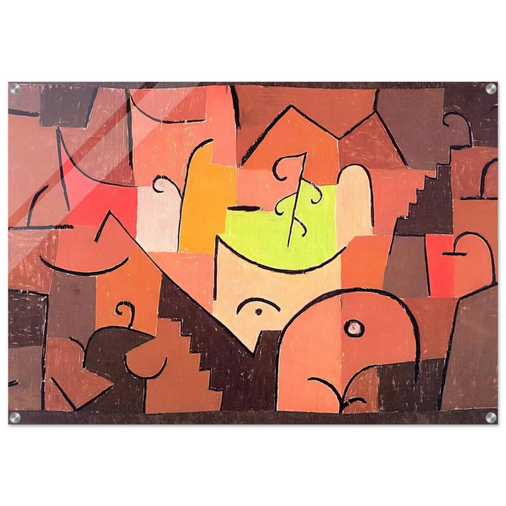 STAGE LANDSCAPE 1922 - Paul Klee Acrylic Print - 70x100 cm / 28x40″ inches | Paul Klee Wall Art | Paul Klee Prints