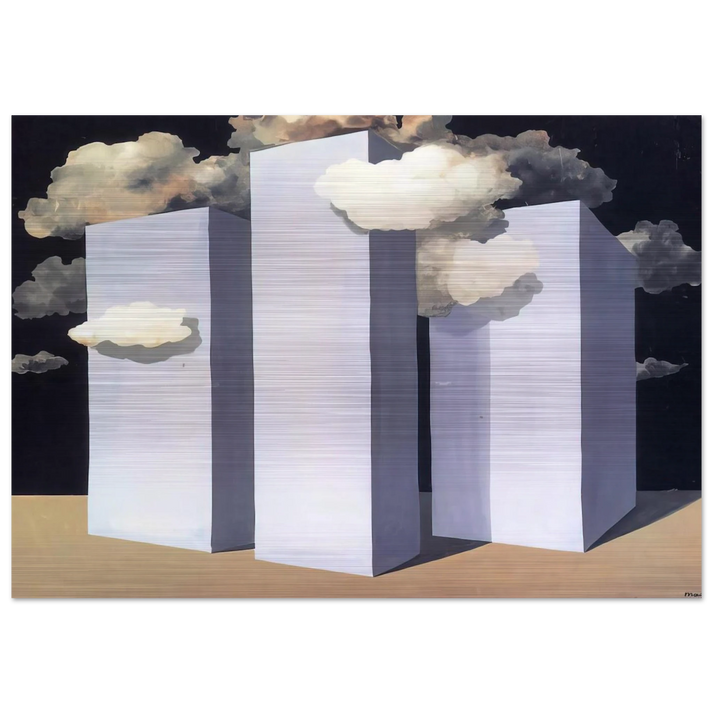 A STORM 1932 - Rene Magritte Brushed Aluminum Print - 70x100 cm / 28x40 inches | Rene Magritte Aluminum Print | Rene Magritte Prints