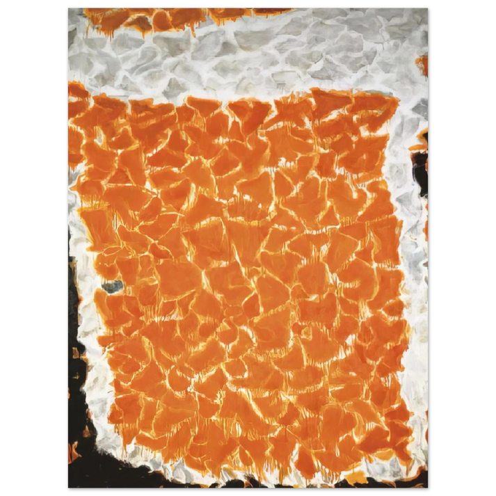 Sam Francis - Big Orange 75x100 cm / 30x40inches Fine Art Poster