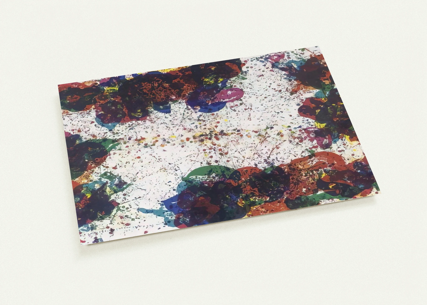 Coral Lyre Nine By Sam Francis Pack of 10 Post Cards | Sam Francis Post Cards | A6 (10.5 x 14.8 cm) - 4.1 x 5.8 inches