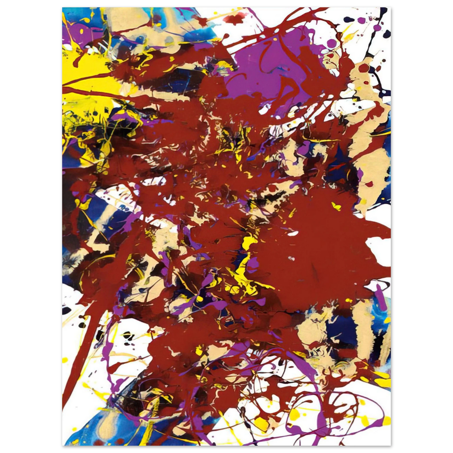 Sam Francis - Untitled SFP94-99 SFF 1781 Fine Art Poster - Default Title