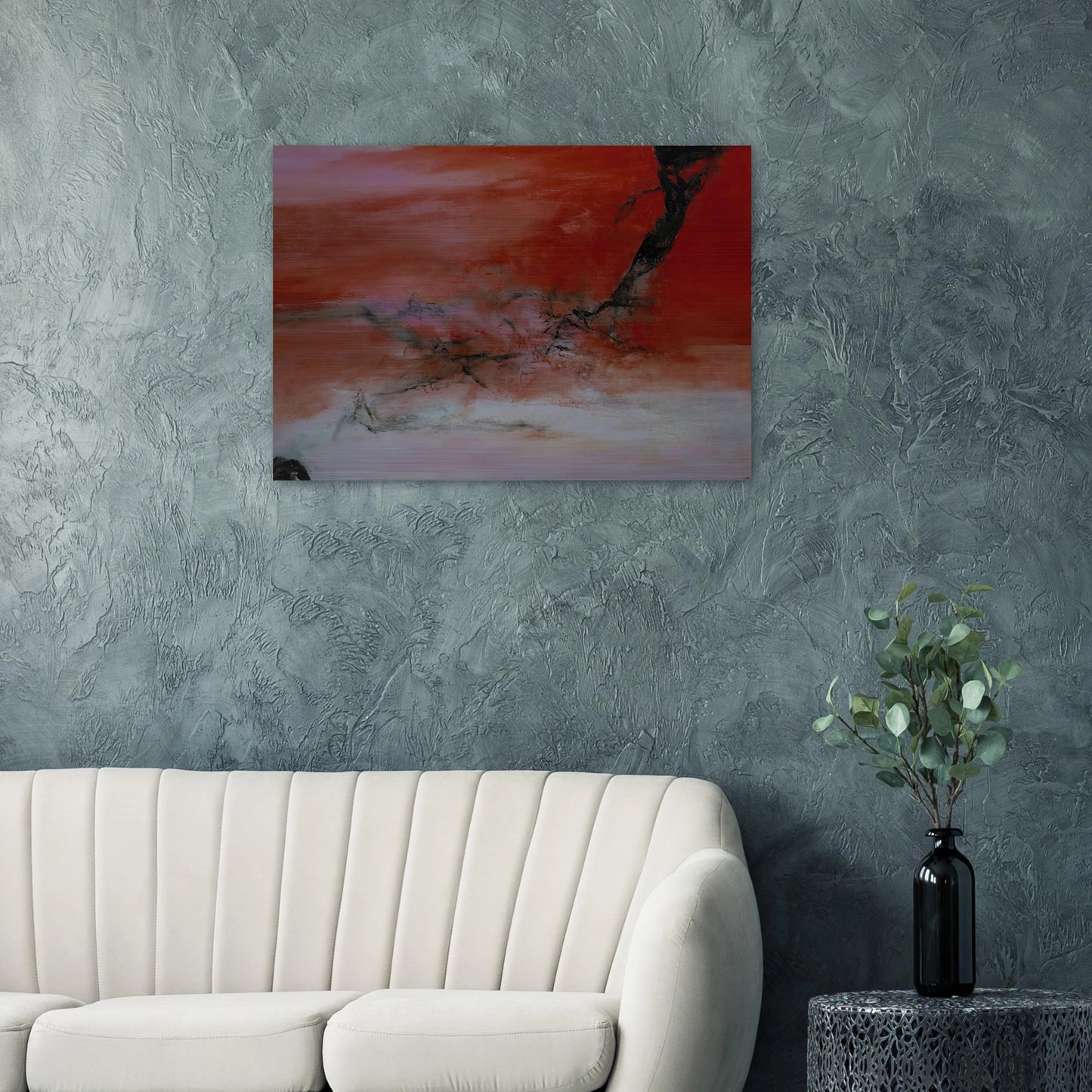 10 JANVIER 2001 2001 - Zao Wou-Ki Brushed Aluminum Print - 70x100 cm / 28x40 inches | Zao Wou-Ki Aluminum Print | Zao Wou-Ki Prints