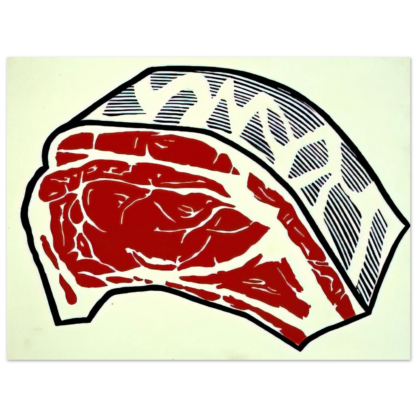 Roy Lichtenstein - STANDING RIB 1962 Fine Art Poster - Default Title