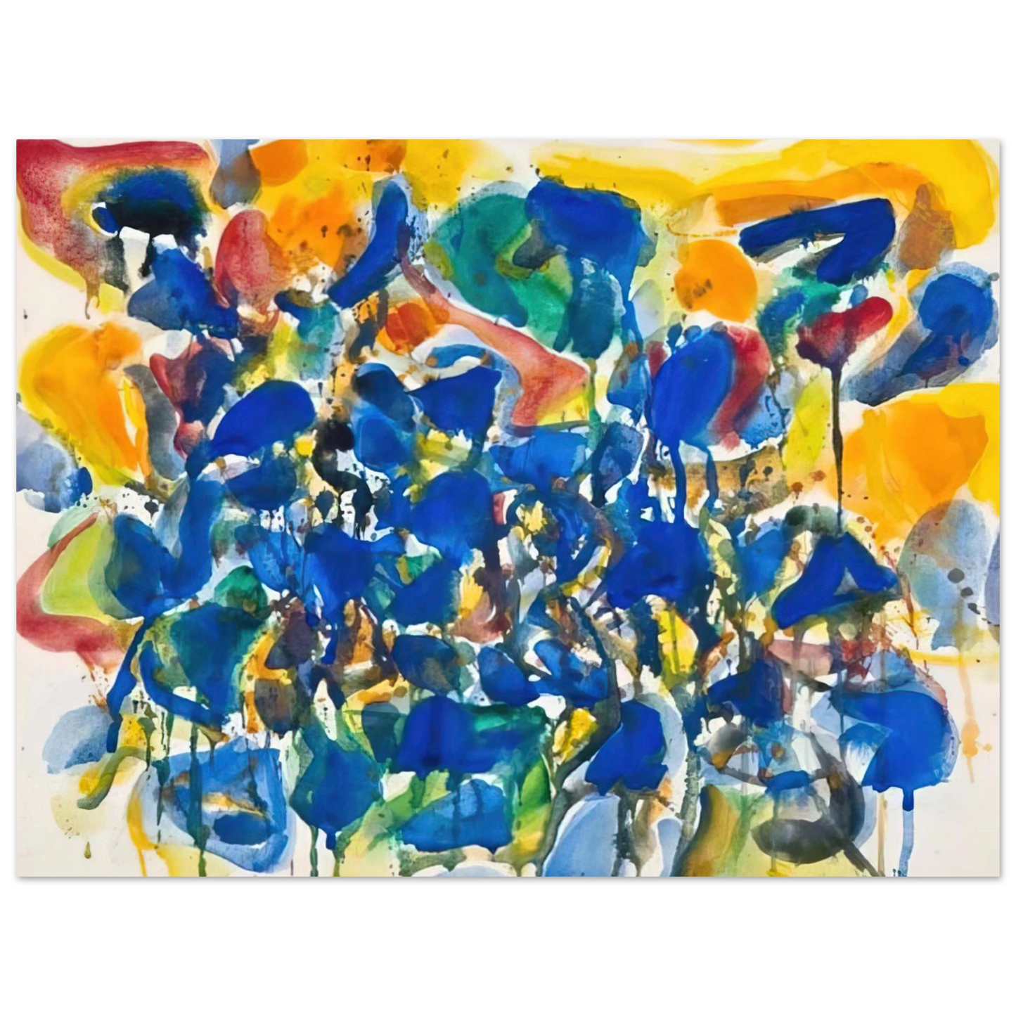 Sam Francis - Untitled SF-56-003 Fine Art Poster - Default Title