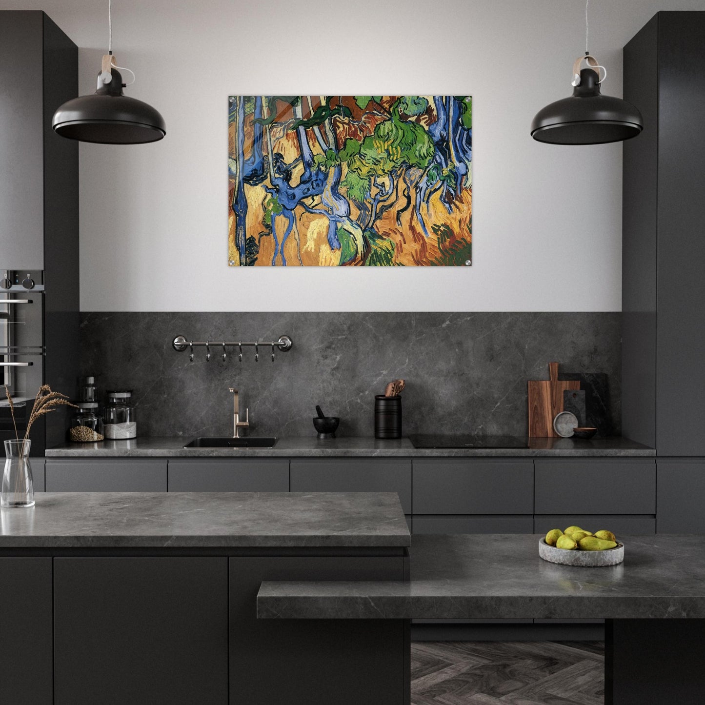 Tree roots - Vincent van Gogh Acrylic Print - 70x100 cm / 28x40″ inches