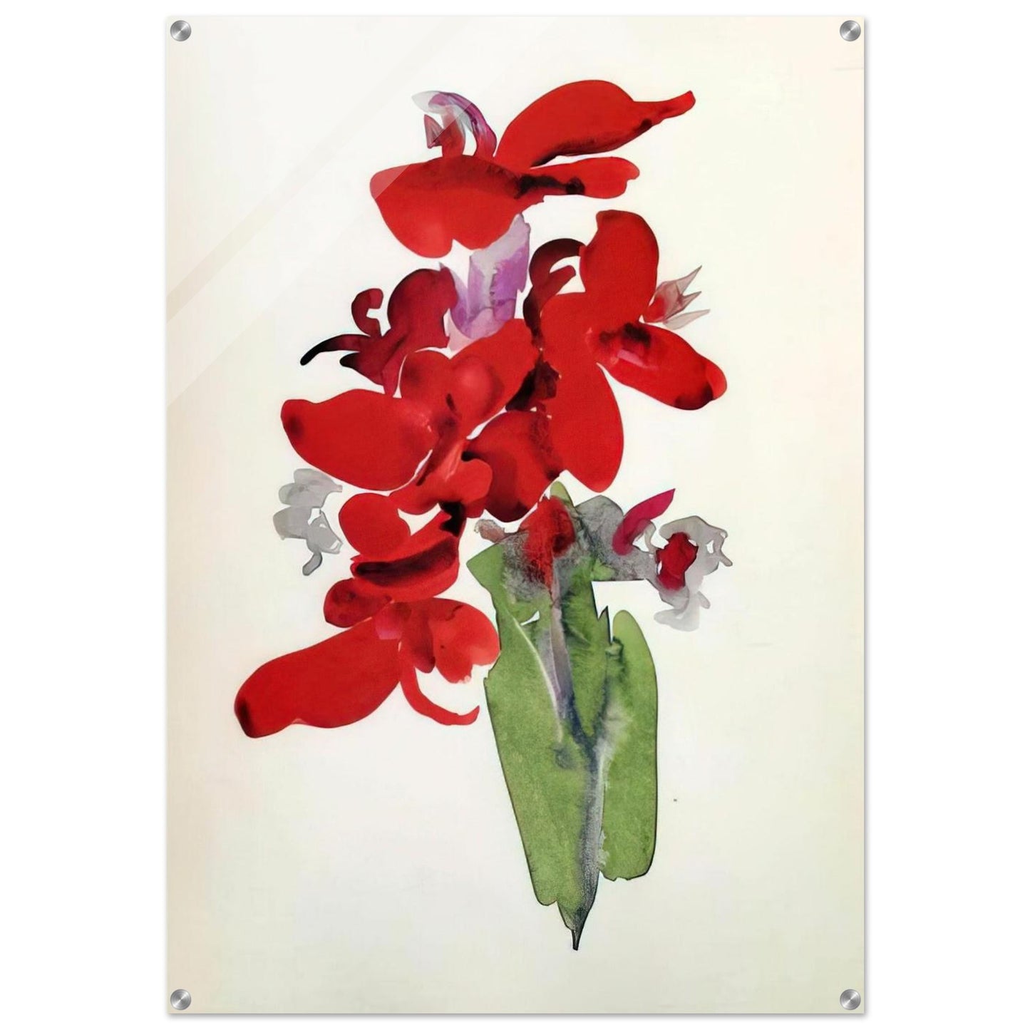 Red Canna - Georgia O'Keeffe Acrylic Print - 70x100 cm / 28x40″ inches