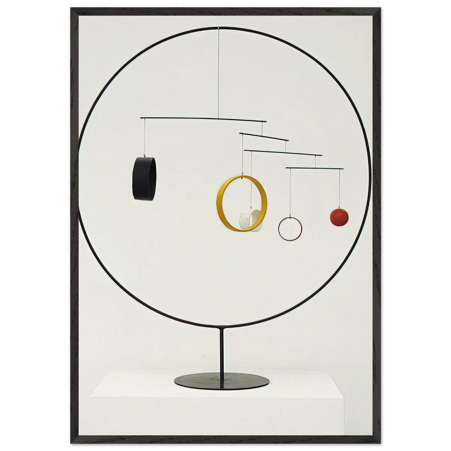 MOBILE 1934 - Alexander Calder 70x100 cm / 28x40 inches Framed Art Print – Black Wooden Frame
