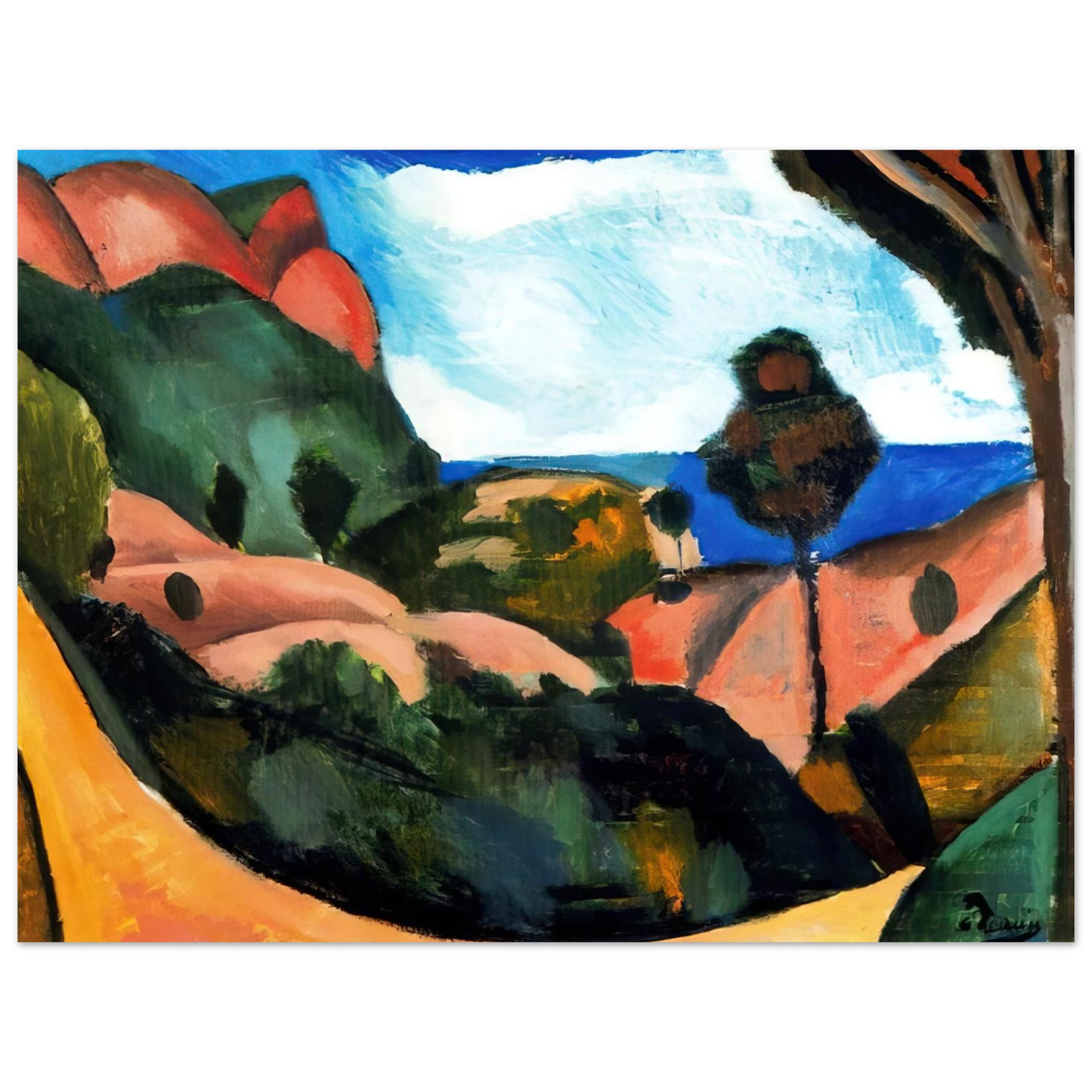 Andre Derain - LANDSCAPE 1907 Fine Art Poster - Default Title
