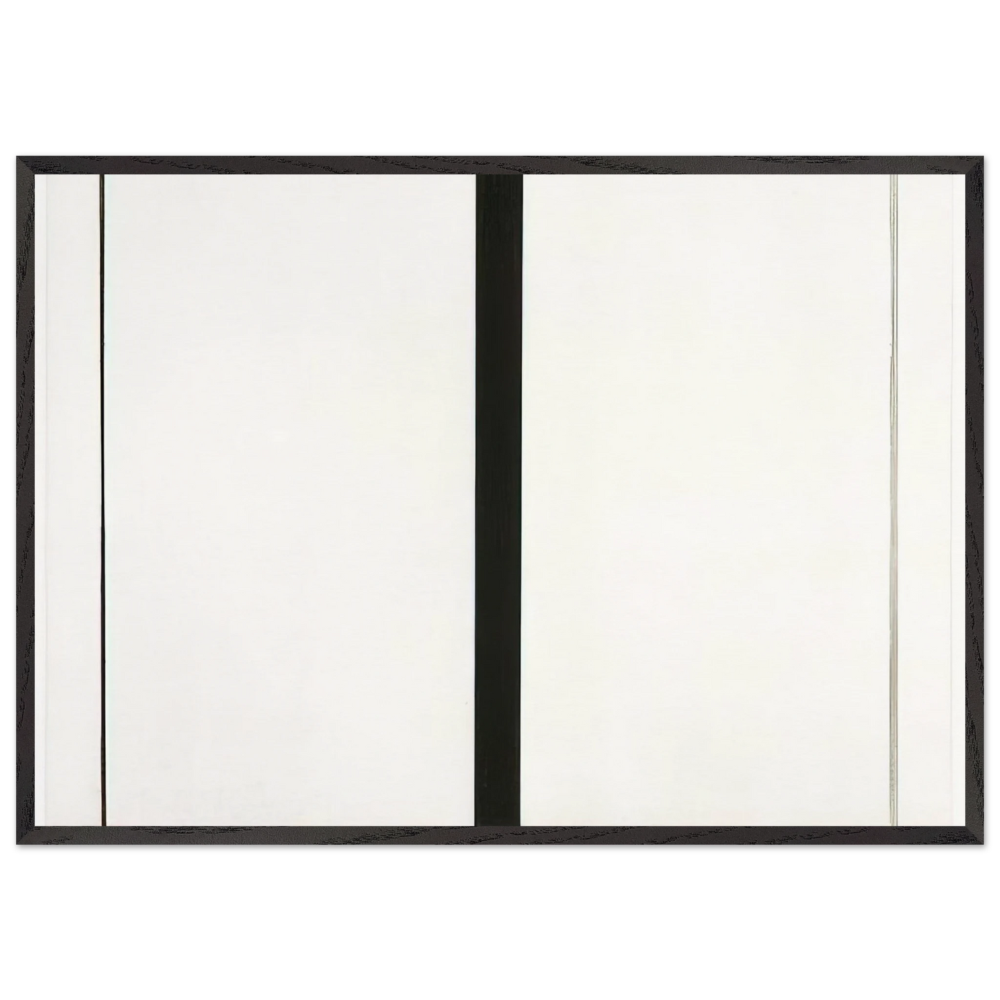 Untitled Etching 1 - Barnett Newman Framed Art Print – Black Wooden Frame - Default Title - -Framed Art Print