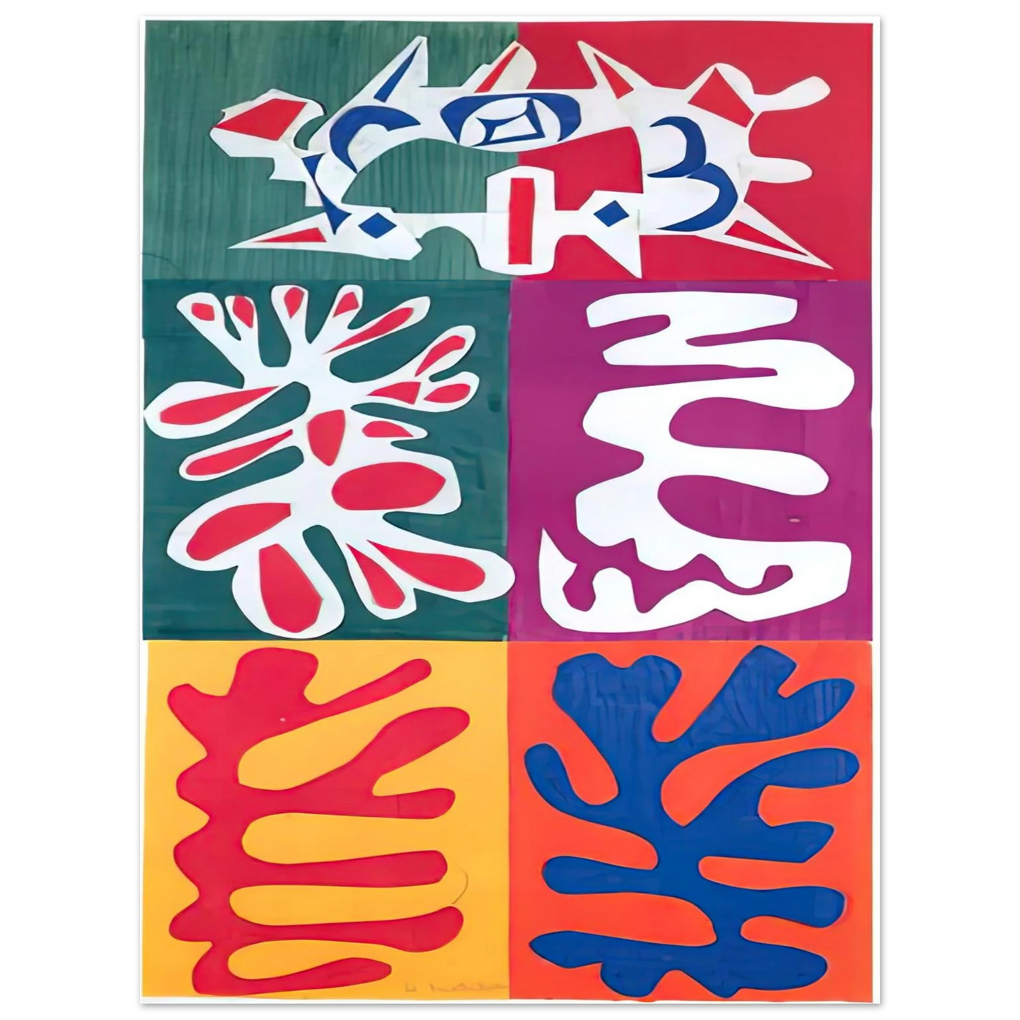 Henri Matisse - PANEL WITH MASK 1947 Fine Art Poster - Default Title