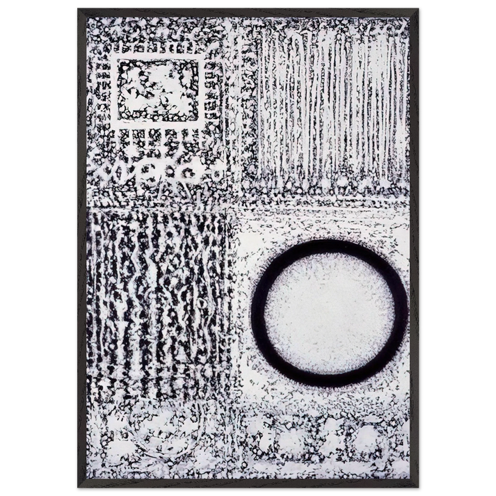 Circle by the Falling Waters - Richard Pousette-Dart 70x100 cm / 28x40 inches Framed Art Print – Black Wooden Frame
