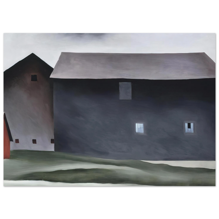 Georgia O'Keeffe - Lake George Barns Fine Art Poster