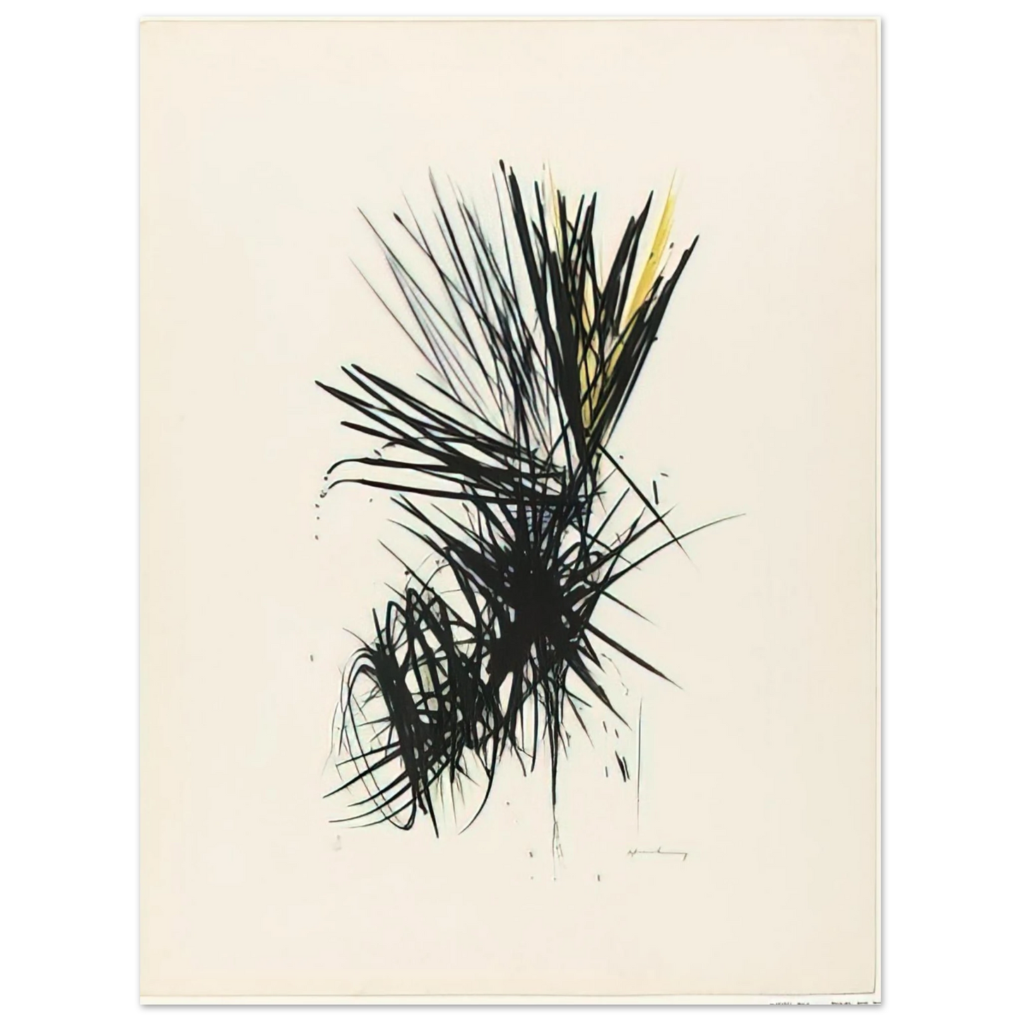 Hans Hartung - Untitled L 12 - 1957 Fine Art Poster - Default Title
