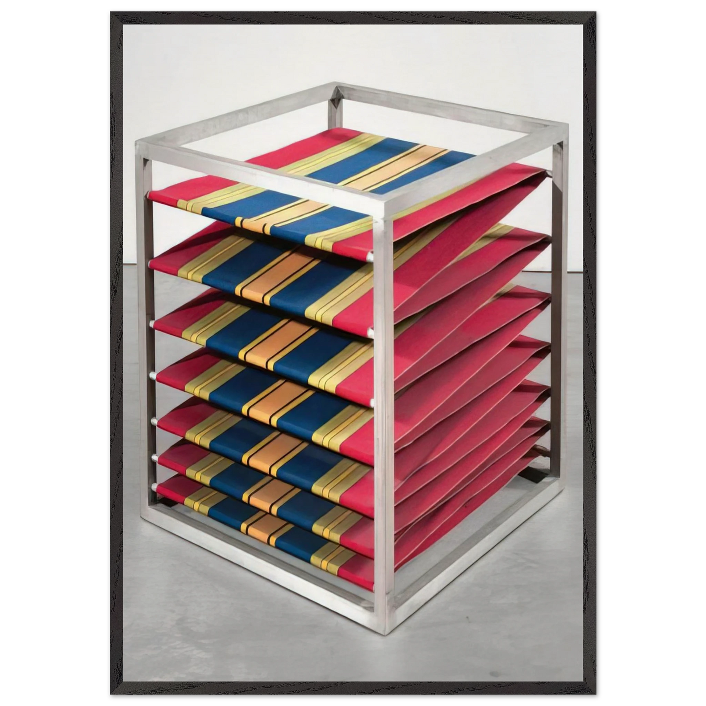 ZIG ZAG 1967 - Alighiero Boetti Framed Art Print – Black Wooden Frame - Default Title - -Framed Art Print