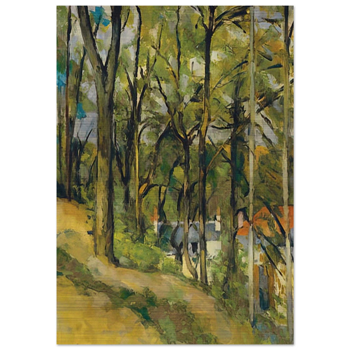 The Orchard - Paul Cézanne Brushed Aluminum Print - 70x100 cm / 28x40 inches | Paul Cézanne Aluminum Print | Paul Cézanne Prints