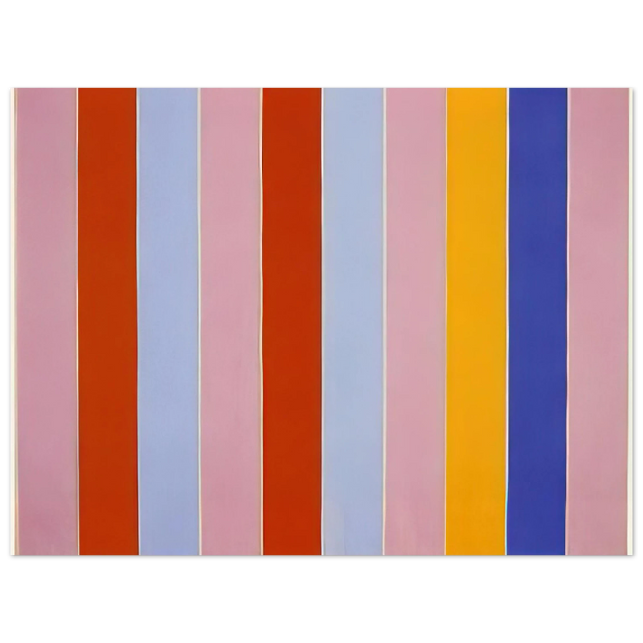 Gene Davis - Peeping Wall - 1960 75x100 cm / 30x40inches Fine Art Poster