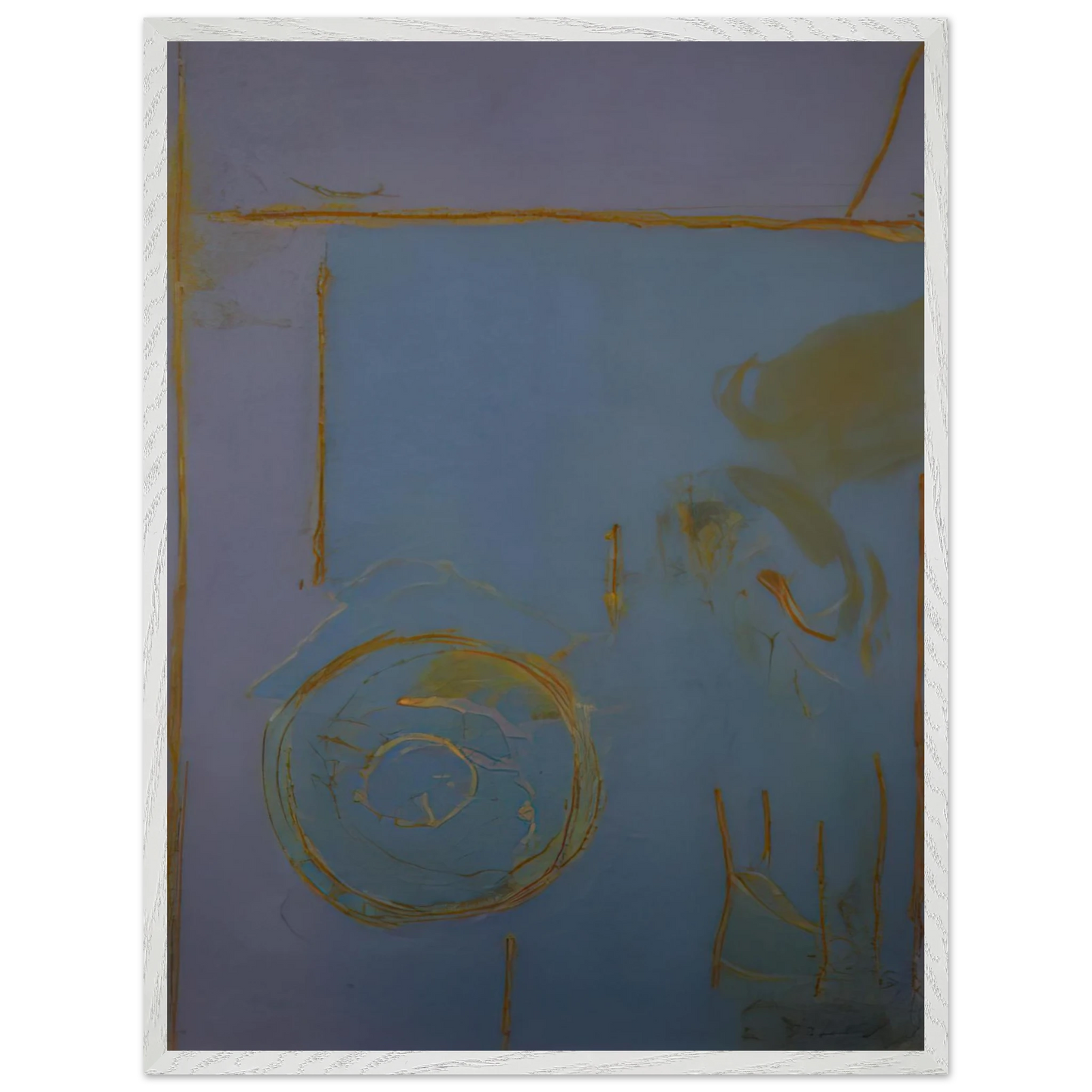 Helen Frankenthaler - Guadalupe - 1989 Wall art - A2 (42 x 59.4 cm) - Premium Wooden Framed Poster With Fine Art Paper - White frame