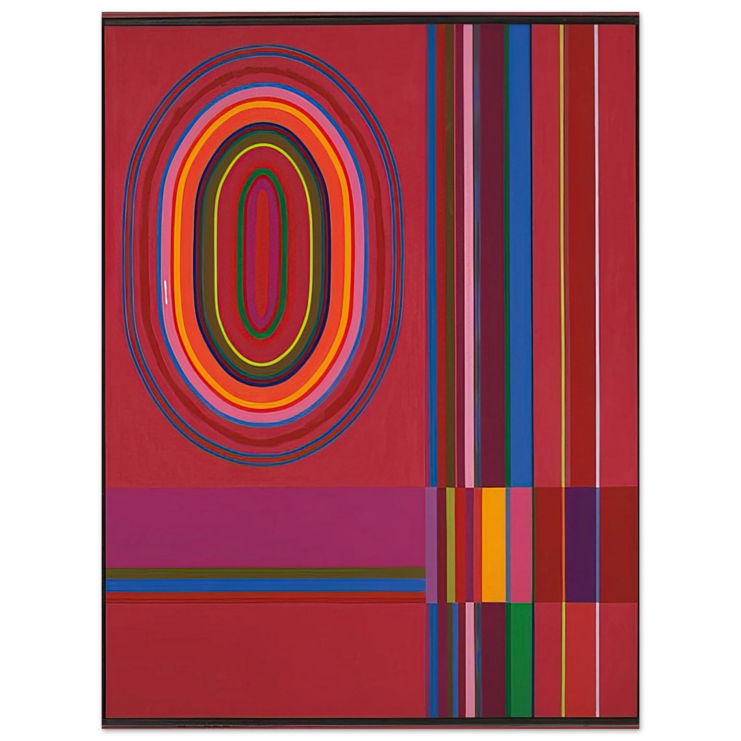 John Ferren - Red Rose - 1966 Fine Art Poster - Default Title