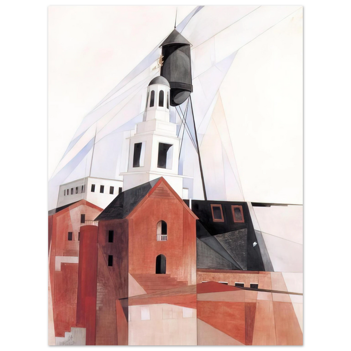 Charles Demuth - Lancaster - 1920 75x100 cm / 30x40inches Fine Art Poster