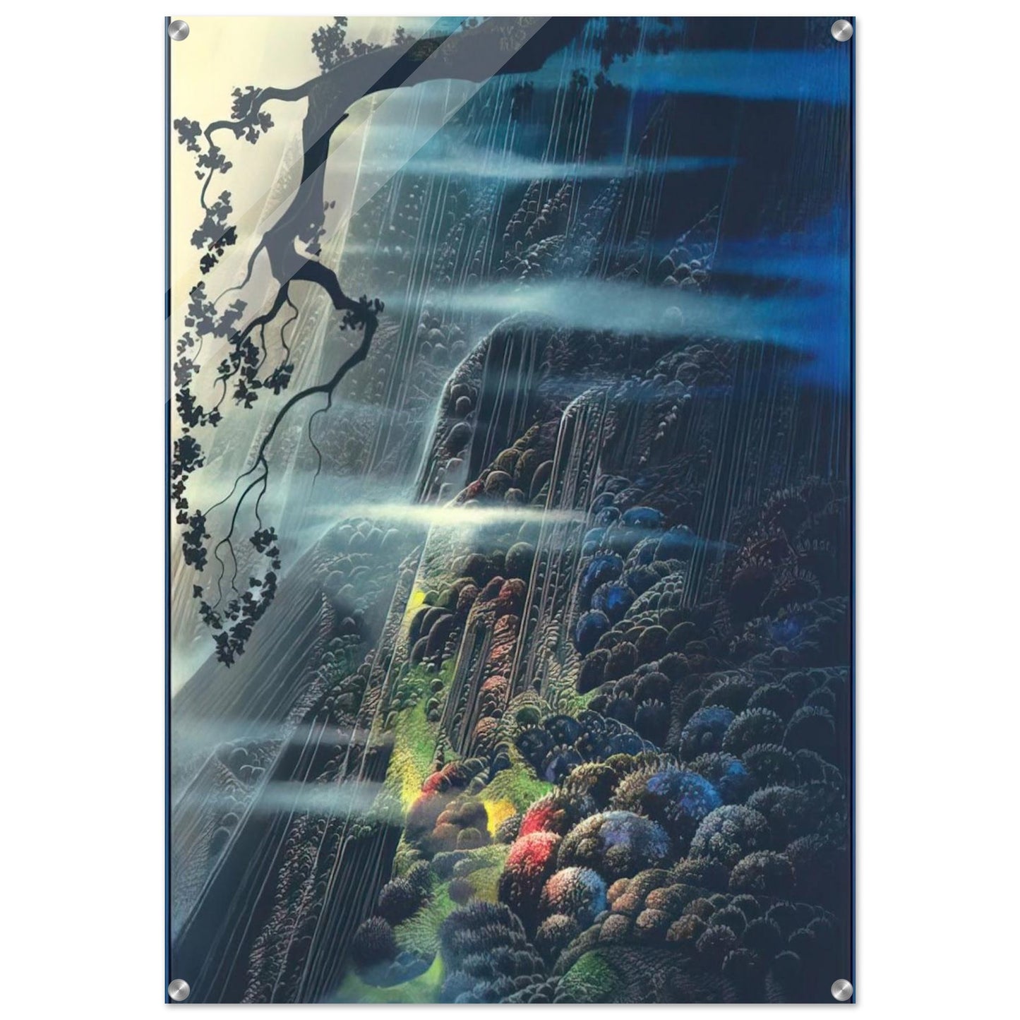 Evening Magic - Eyvind Earle Acrylic Print - 70x100 cm / 28x40″ inches