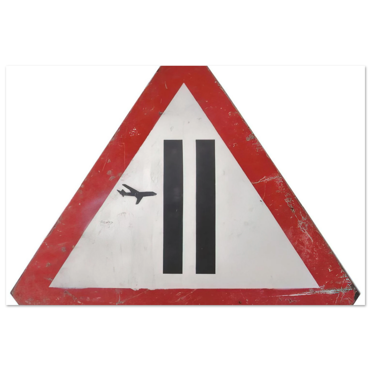 Banksy - WARNING SIGN 2006 Fine Art Poster - 75x100 cm / 30x40 inches