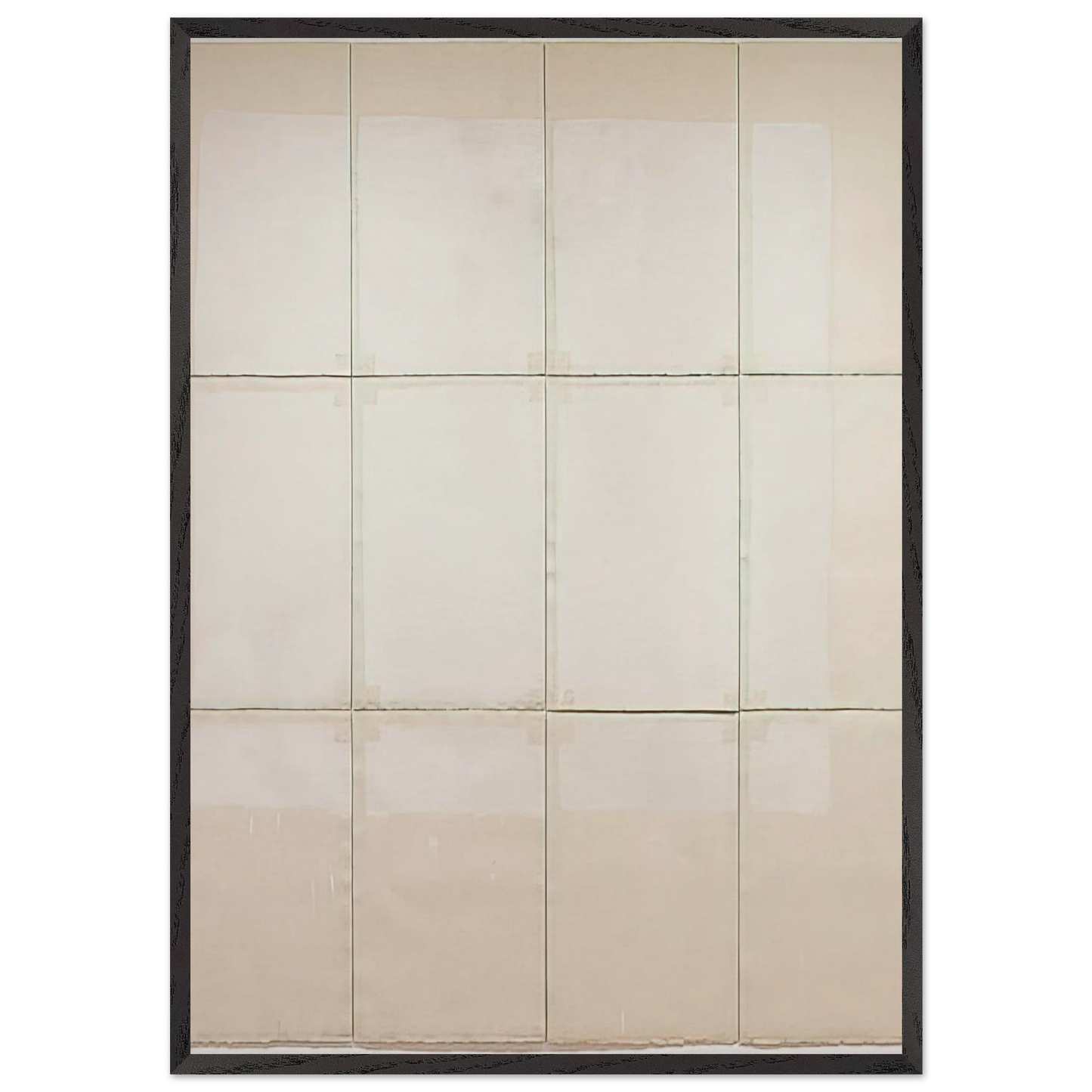 Classico 5 - 1968 - Robert Ryman 70x100 cm / 28x40 inches Framed Art Print – Black Wooden Frame