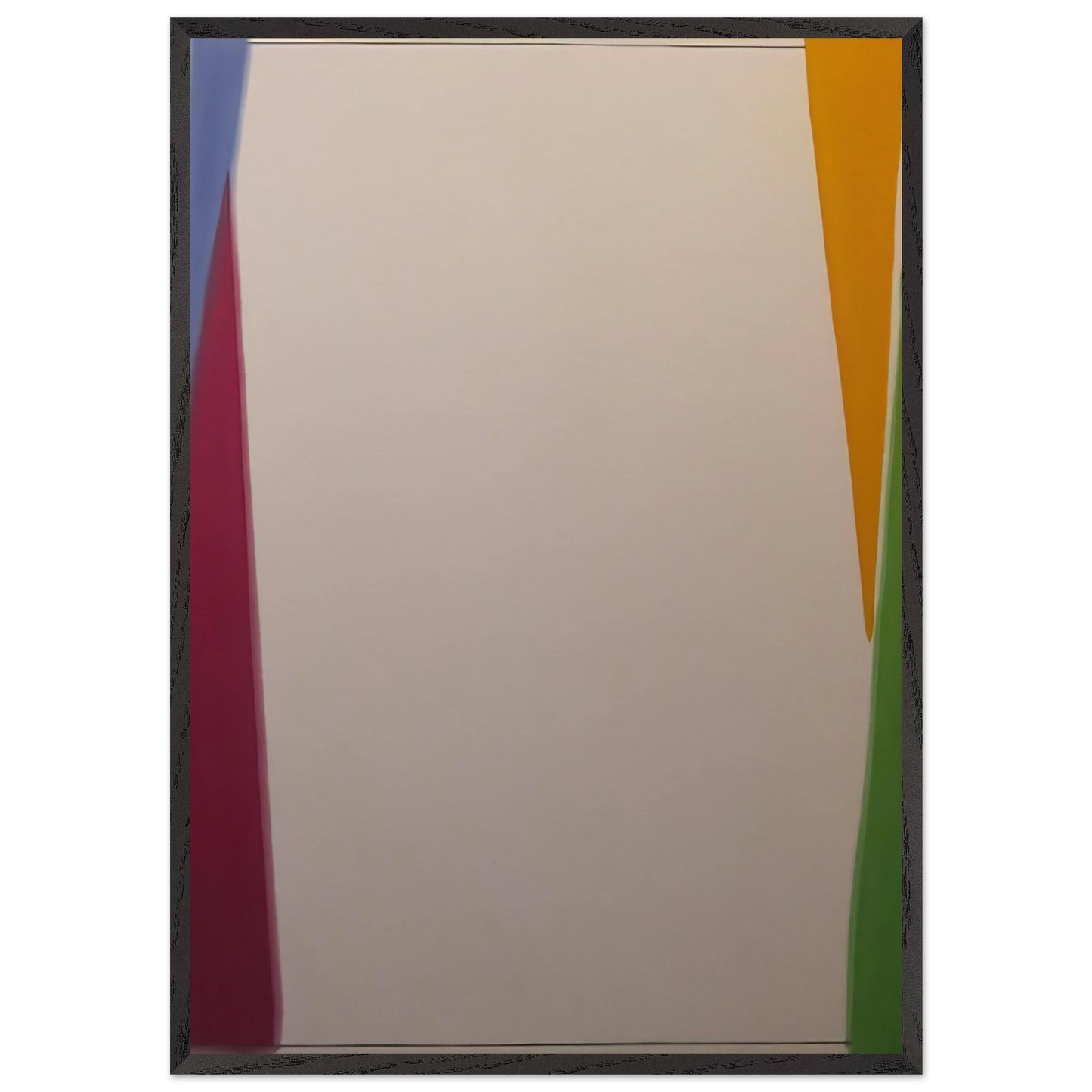 Untitled - 1975 N4 - Larry Zox 70x100 cm / 28x40 inches Framed Art Print – Black Wooden Frame