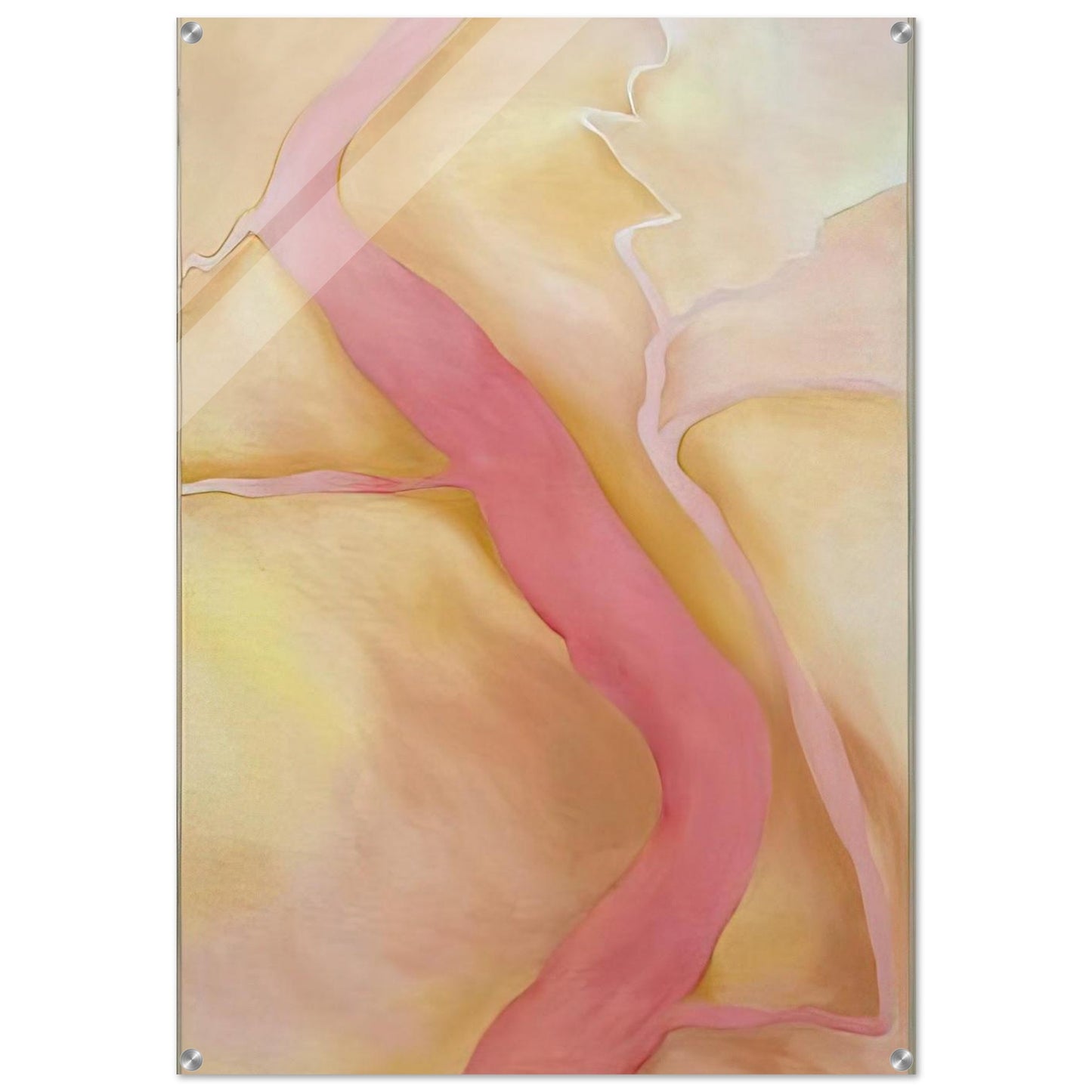 It Was Yellow and Pink II - Georgia O'Keeffe Acrylic Print - 70x100 cm / 28x40″ inches