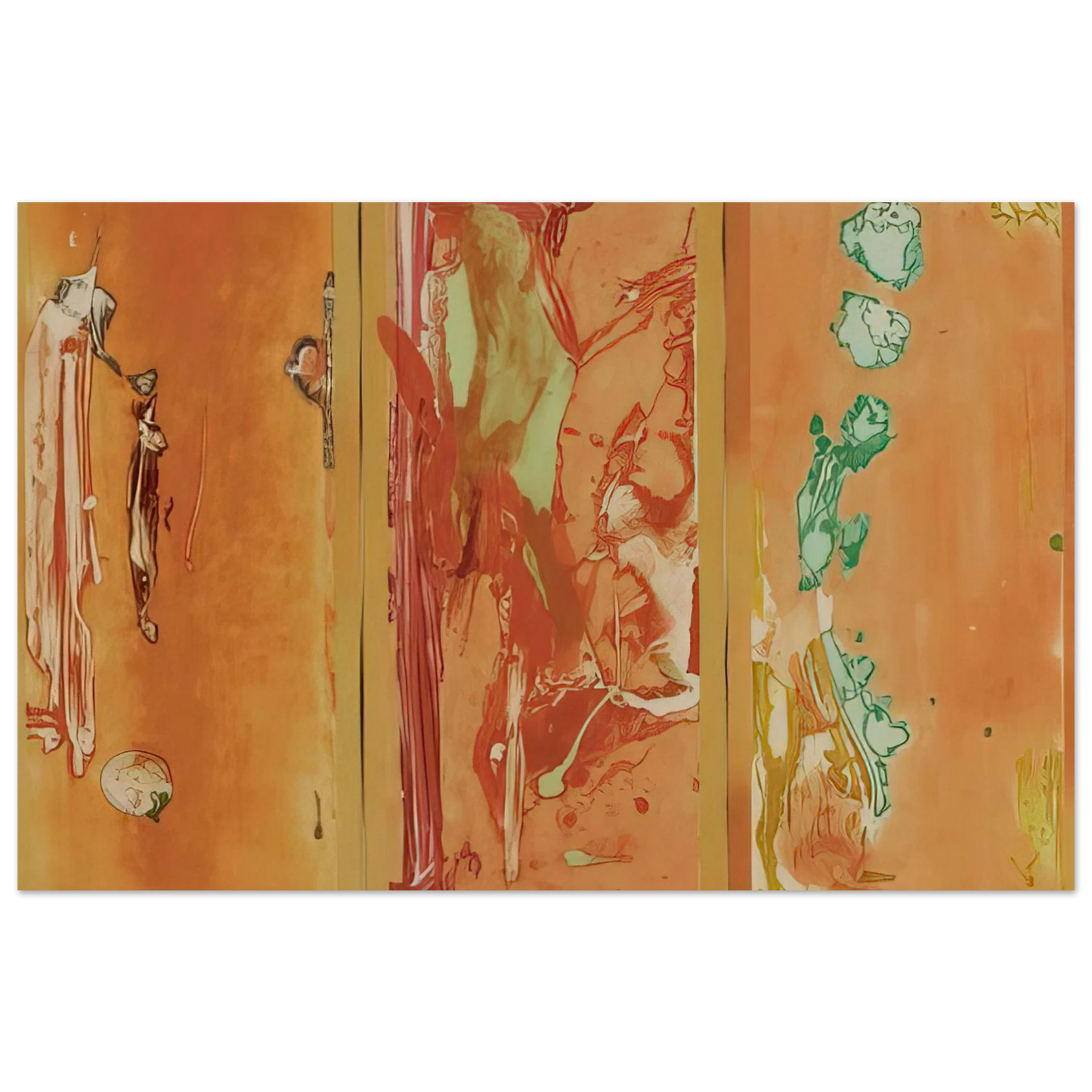 Helen Frankenthaler - Gateway - 1988 Wall art - 30x40 cm / 12x16 inches - Premium Wooden Framed Poster With Fine Art Paper - Wood frame
