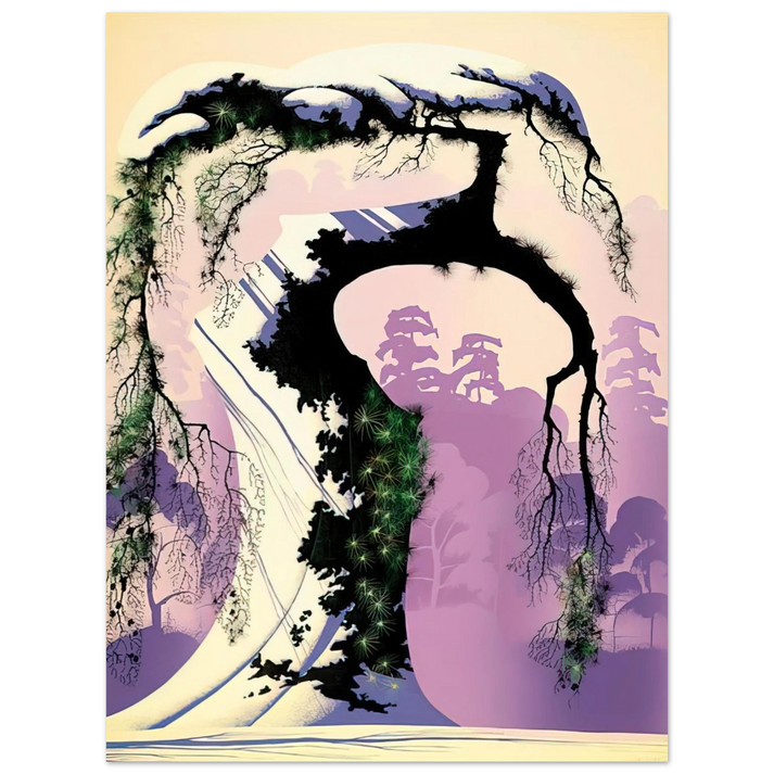 Eyvind Earle - Norway Pine 75x100 cm / 30x40inches Fine Art Poster