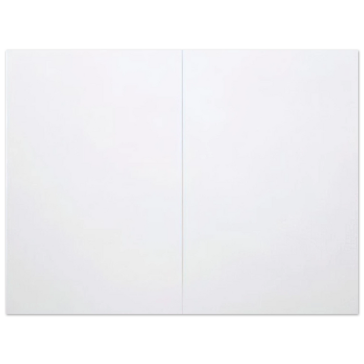 Wall artRobert Rauschenberg - WHITE PAINTING TWO PANEL 1951 75x100 cm / 30x40inches Fine Art Poster