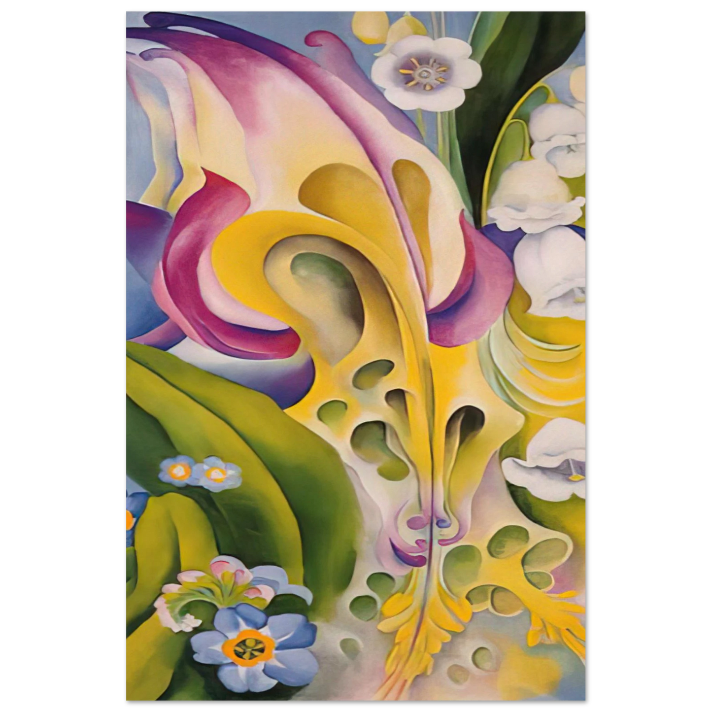 Georgia O'Keeffe - From the Old Garden No 2 Fine Art Poster - 75x100 cm / 30x40 inches
