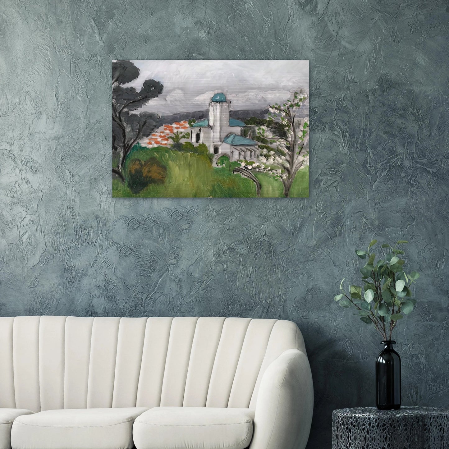 LA VILLA BLEUE 1918 - Henri Matisse Brushed Aluminum Print - 70x100 cm / 28x40 inches | Henri Matisse Aluminum Print | Henri Matisse Prints