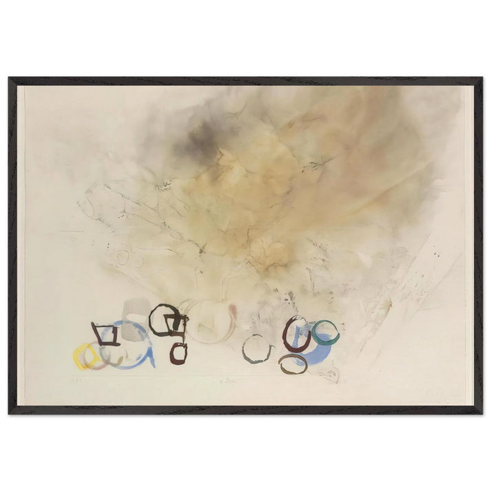 10 Stones - 1989 - John Cage 70x100 cm / 28x40 inches Framed Art Print – Black Wooden Frame