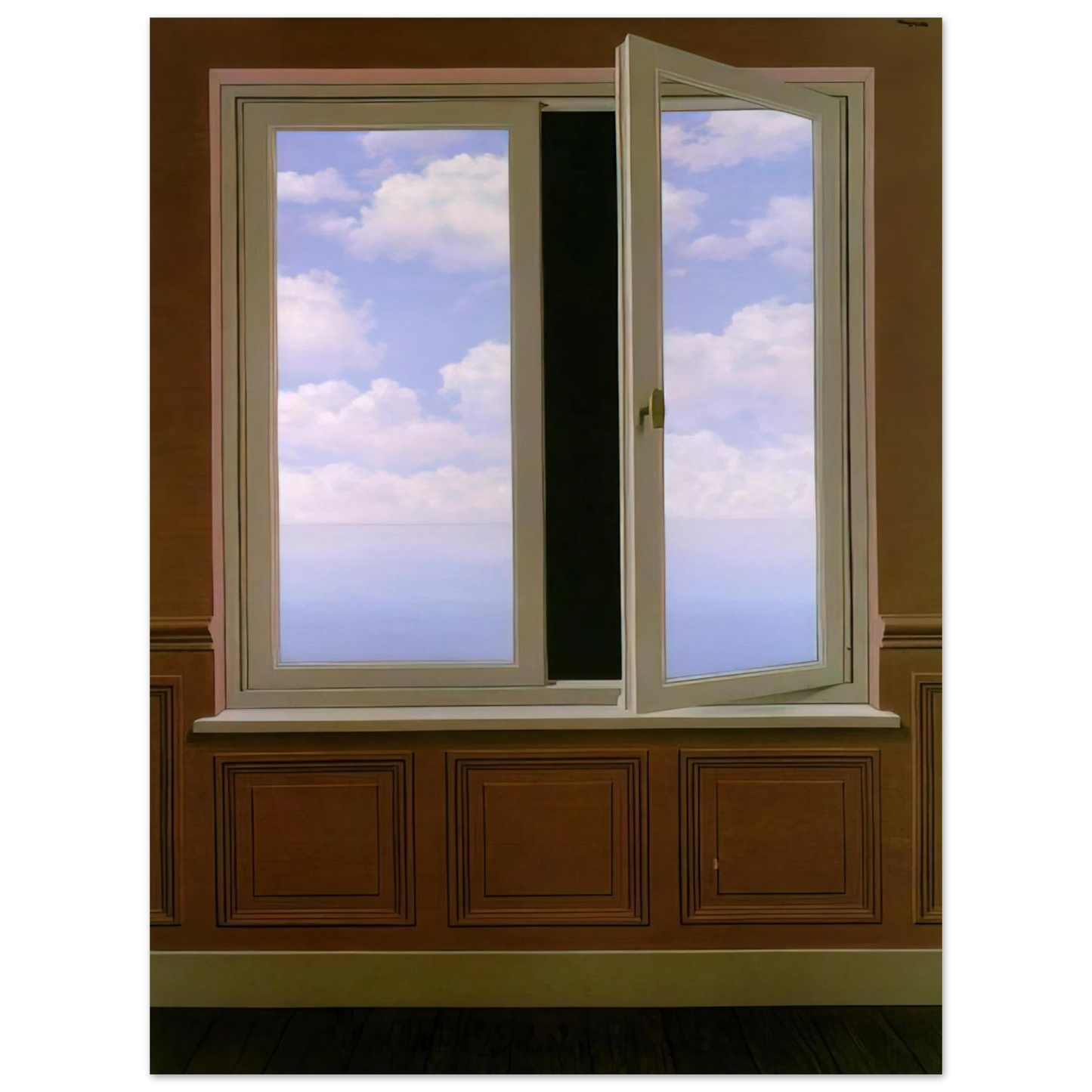Rene Magritte - THE LOOKING GLASS 1963 Fine Art Poster - Default Title