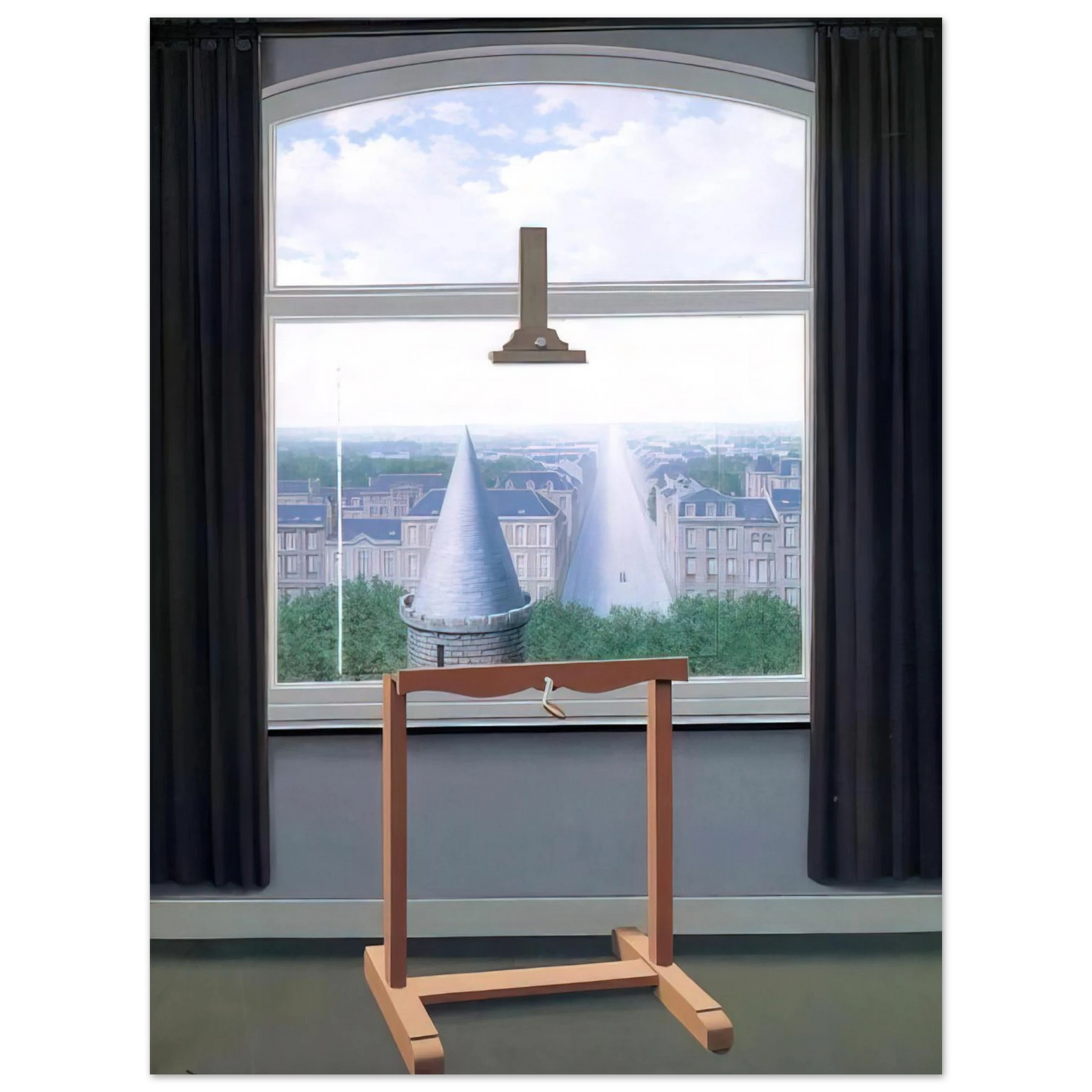 Rene Magritte - WHERE EUCLIDE WALKED 1955 Fine Art Poster - Default Title