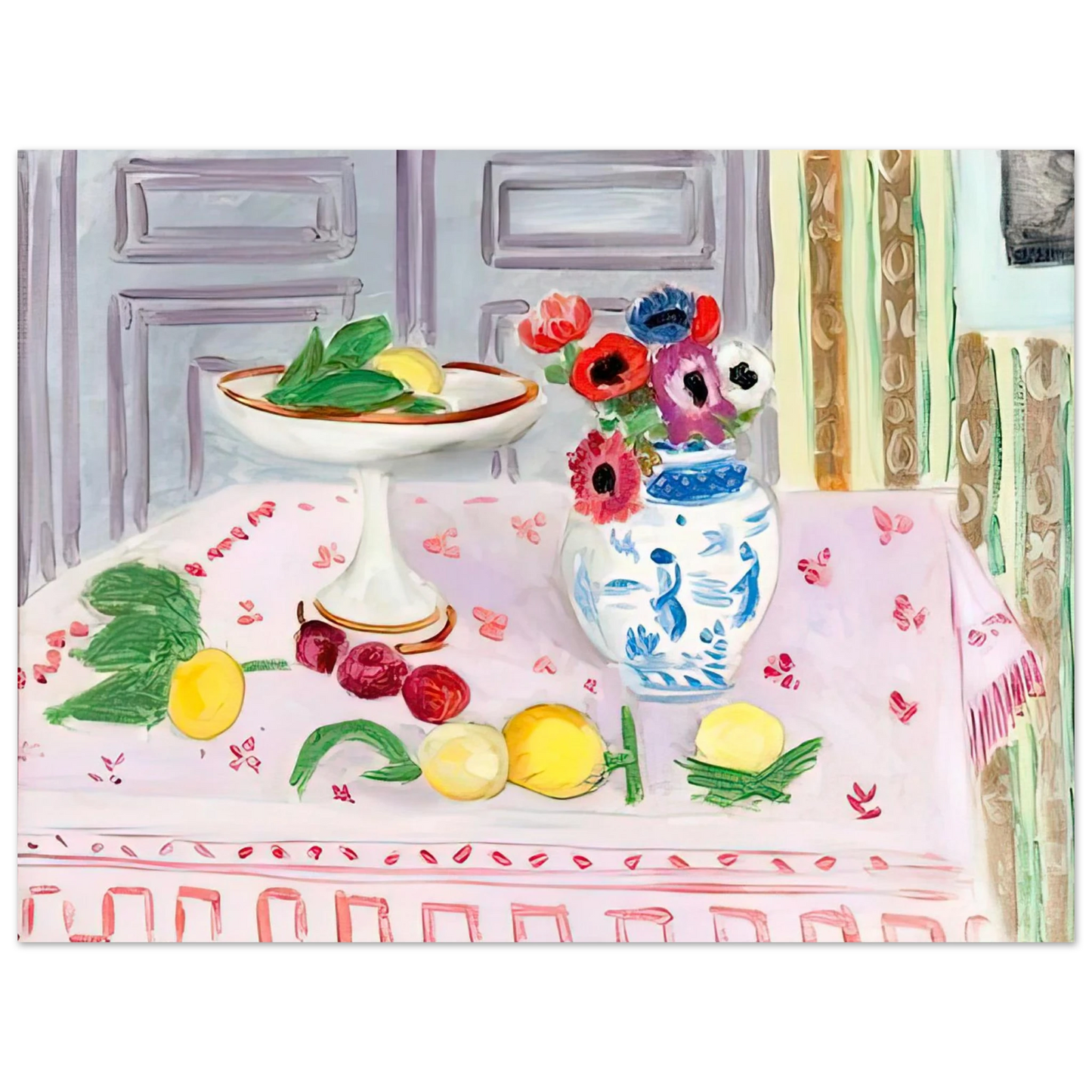 Henri Matisse - THE PINK TABLECLOTH 1925 Fine Art Poster - Default Title