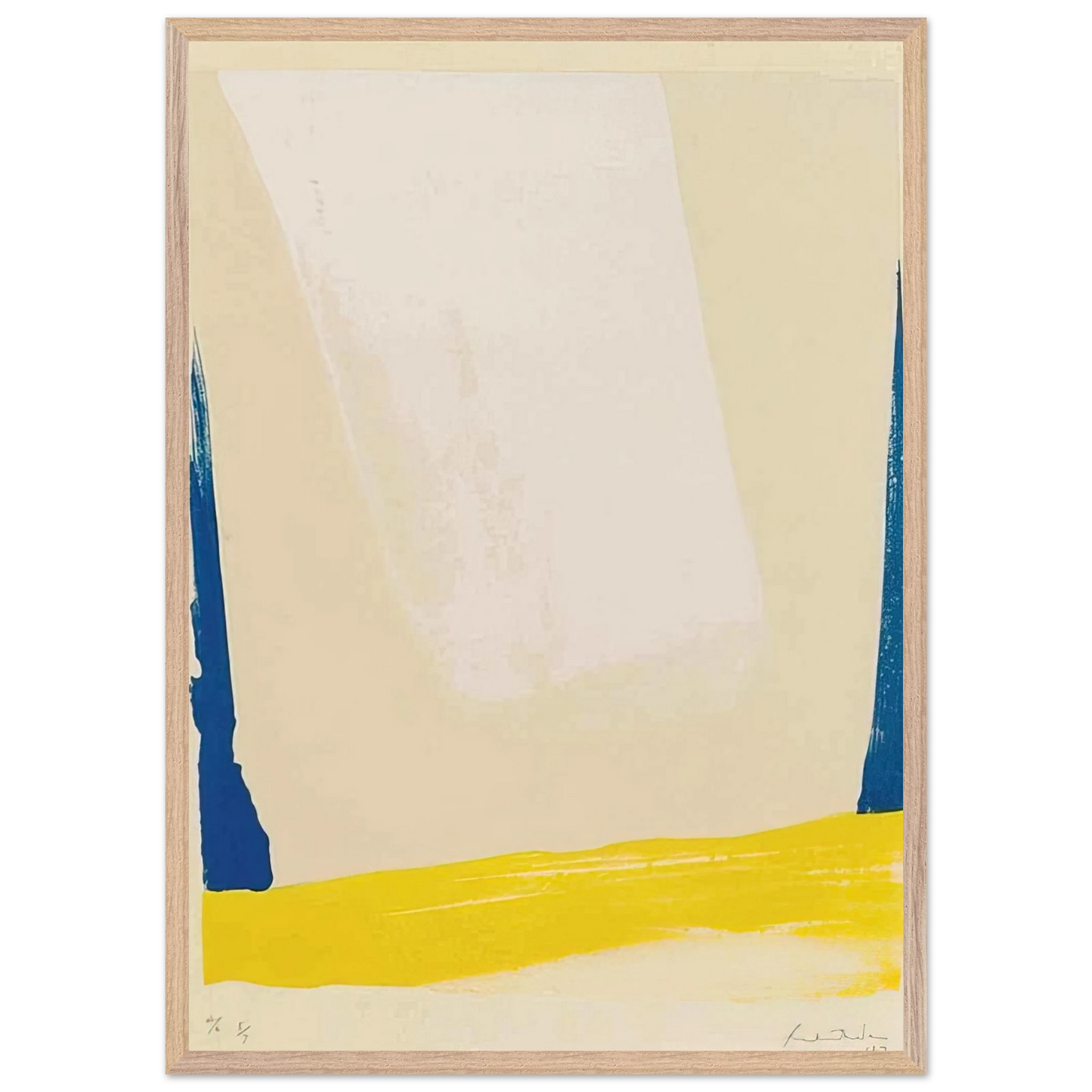 Helen Frankenthaler - White Portal - 1967 Wall art - 40x50 cm / 16x20 inches - Fine Art Poster - -