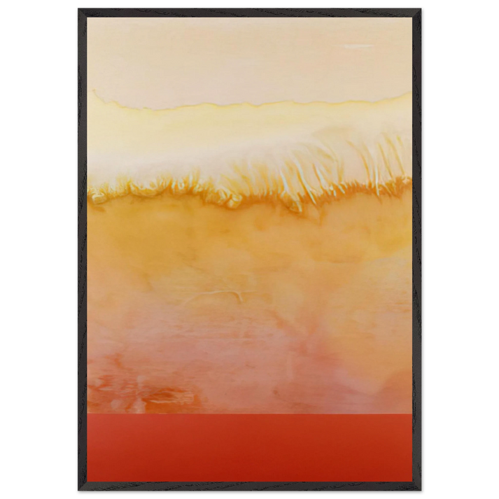 Carmens Opal - 1979 - Ronnie Landfield 70x100 cm / 28x40 inches Framed Art Print – Black Wooden Frame